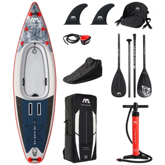 Aqua Marina Cascade Aufblasbares Kajak Luftboot Stand Up Paddle Board Set 1 Aqua Marina Cascade Aufblasbares Kajak Luftboot Stand Up Paddle Board Set