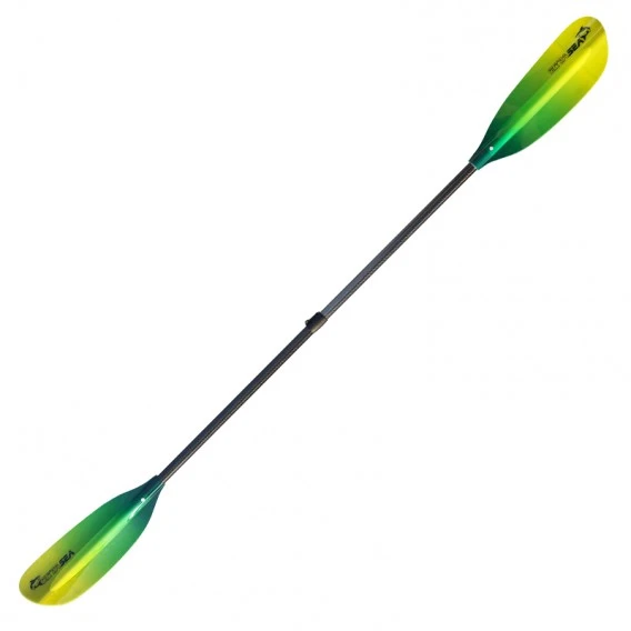 ExtaSea Pro Tour Carbon Vario Doppelpaddel | 230-240cm | 2-teilig | Lime-yellow 2 ExtaSea Pro Tour Carbon Vario Doppelpaddel | 230-240cm | 2-teilig | Lime-yellow – Bild 2