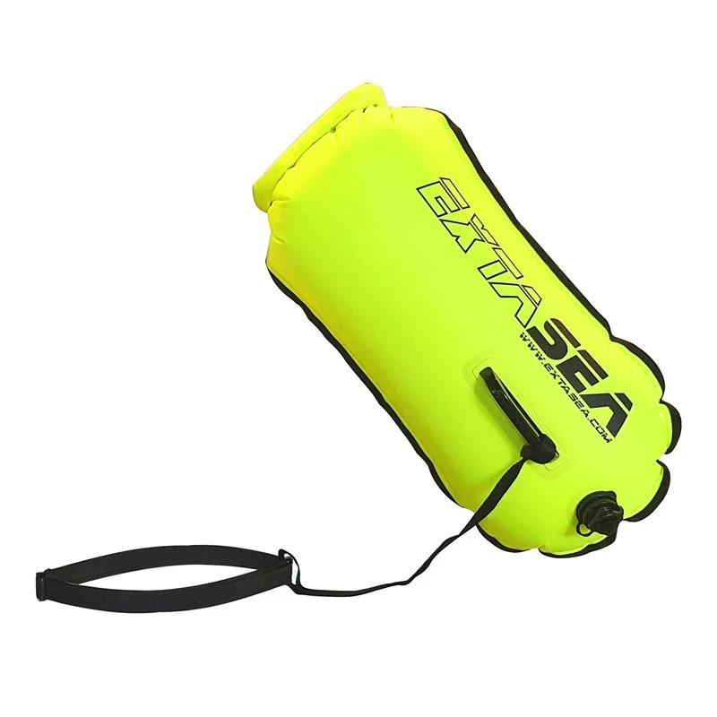 ExtaSea Wasserdichter Packsack 28L Trockentasche Schwimmboje Gelb 2 ExtaSea Wasserdichter Packsack 28L Trockentasche Schwimmboje Gelb – Bild 2