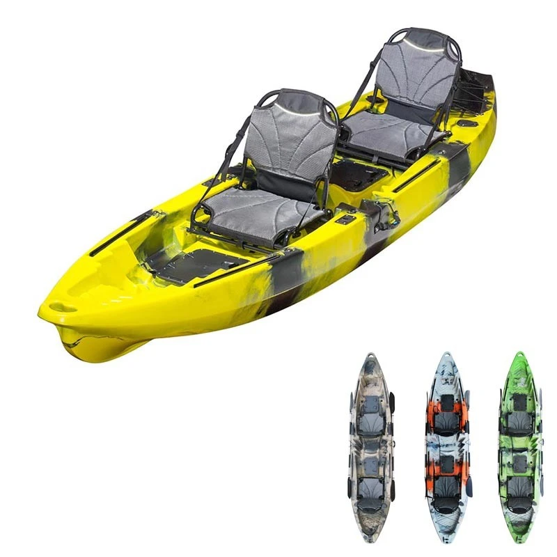 ExtaSea-Yak 390 Pro 2er Sit On Top Kajak Set + 2 Paddel & Kajaksitze 1 ExtaSea-Yak 390 Pro 2er Sit On Top Kajak Set + 2 Paddel & Kajaksitze