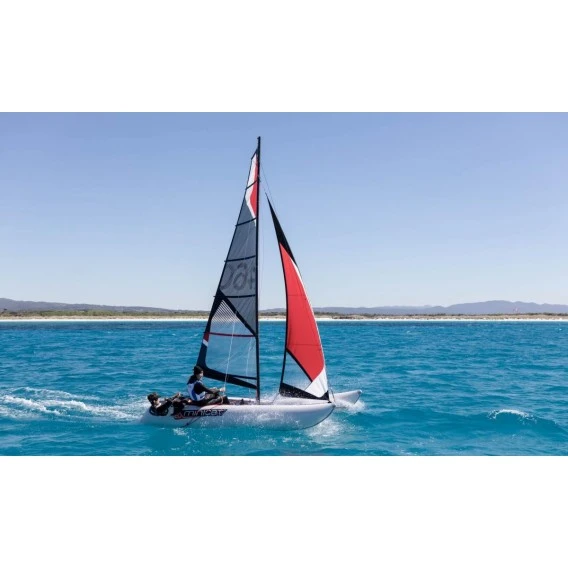 MiniCat 460 Esprit Aufblasbarer Katamaran Segelboot 1 MiniCat 460 Esprit Aufblasbarer Katamaran Segelboot